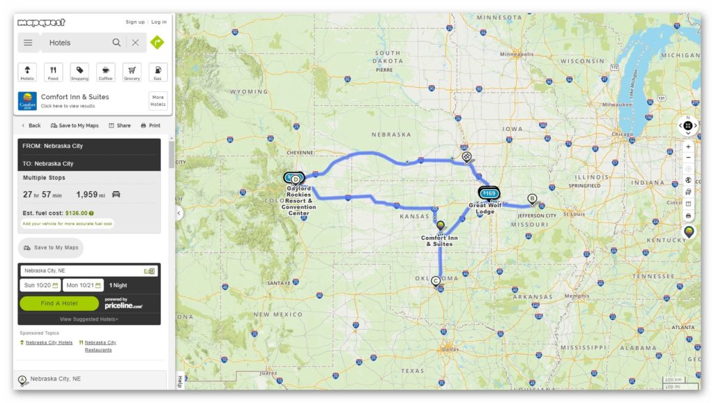 MapQuest Driving Directions