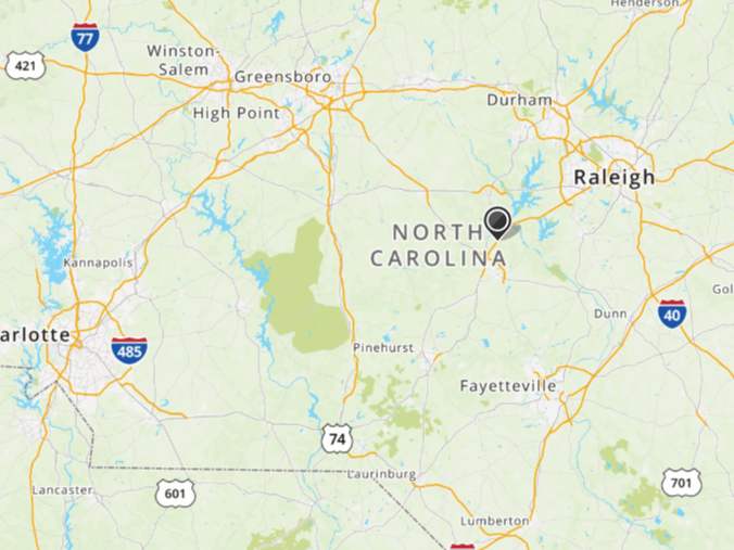 Mapquest North Carolina main