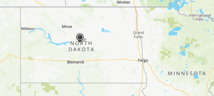 Mapquest North Dakota