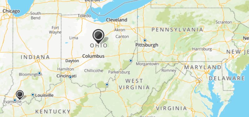 Mapquest Ohio
