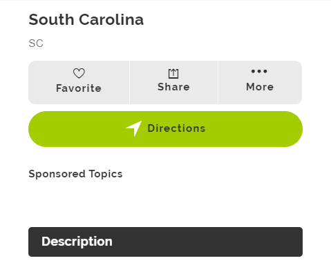 Mapquest South Carolina Trip Planner