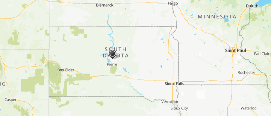 Mapquest South Dakota