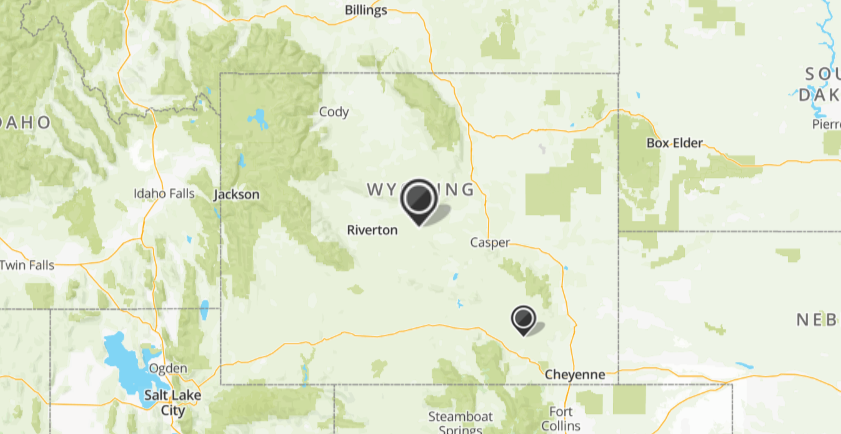 Mapquest Wyoming