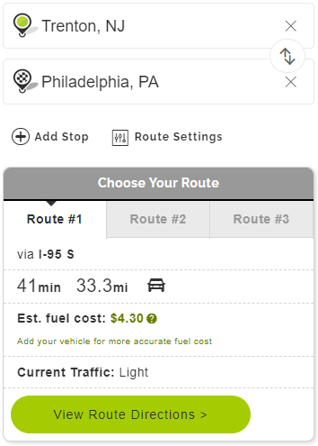 Best Routes to Philadelphia